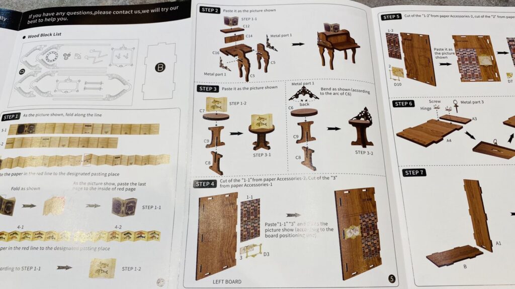 作製記①】CuteBee 3D Wooden Puzzle Booknook 手軽な大人の木製ミニチュアハウス│Kuriblog（栗ブログ）
